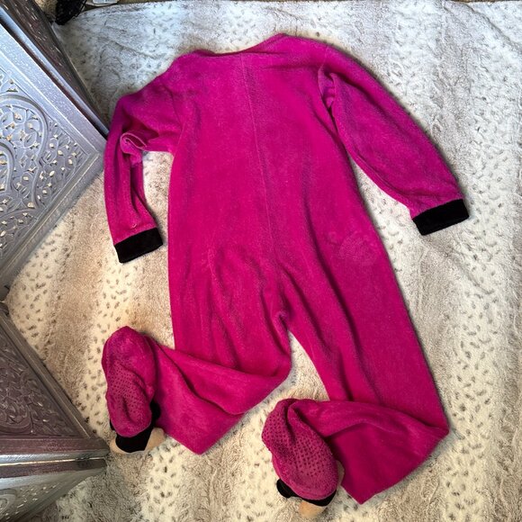 Paul Frank monkey onesie costume small hot pink fleece loungewear girlhoodcore - Picture 7 of 9